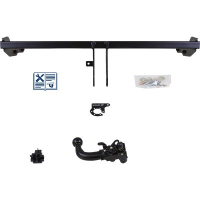 AUTO-HAK Anhängevorrichtung für BJ 2017 abnehmbar, E-Satz TRAIL-TEC, Anhängerkupplung, Anhängerkupplung24