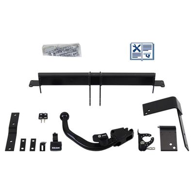 BRINK Anhängevorrichtung für BJ 2007 abnehmbar, E-Satz TRAIL-TEC, Anhängerkupplung, Anhängerkupplung24