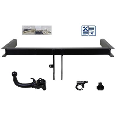 AUTO-HAK Anhängevorrichtung für BJ 2007 - 2015 abnehmbar, E-Satz TRAIL-TEC