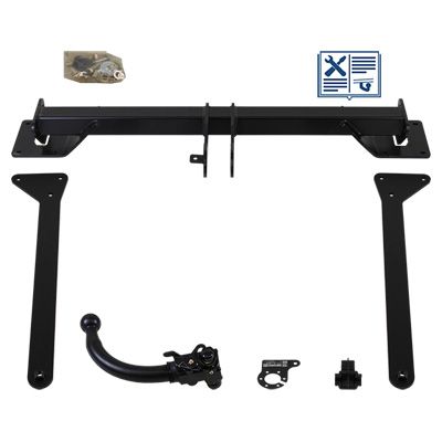 AUTO-HAK Anhängevorrichtung für BJ 2009 - 2018 abnehmbar, E-Satz TRAIL-TEC, Anhängerkupplung, Anhängerkupplung24