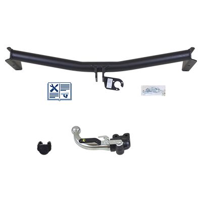 GDW Anhängevorrichtung für BJ 1991 - 1998 abnehmbar, E-Satz TRAIL-TEC, Anhängerkupplung, Anhängerkupplung24