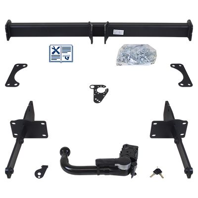 GDW Anhängevorrichtung für BJ 2013 - 2020 abnehmbar, E-Satz TRAIL-TEC, Anhängerkupplung, Anhängerkupplung24