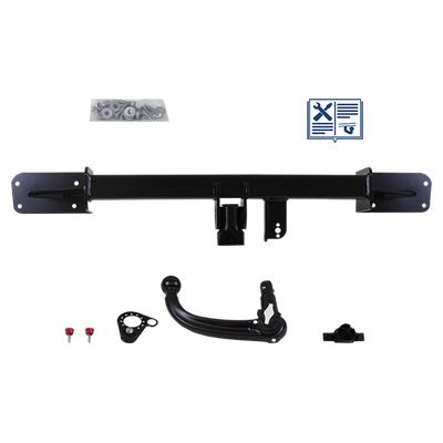 ORIS Anhängevorrichtung für BJ 2013 - 2019 abnehmbar, E-Satz TRAIL-TEC, Anhängerkupplung, Anhängerkupplung24